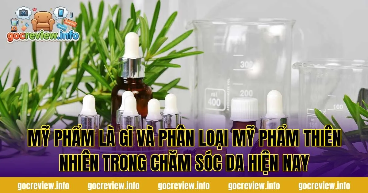 Mỹ phẩm là gì và phân loại mỹ phẩm thiên nhiên trong chăm sóc da hiện nay