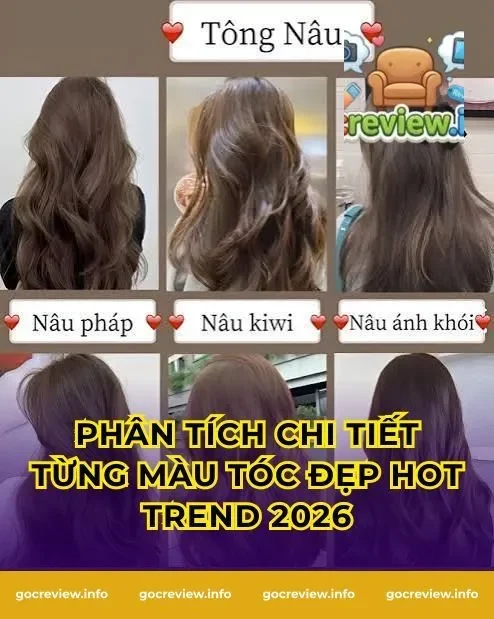 Phân Tích Chi Tiết Từng Màu Tóc Đẹp Hot Trend 2026